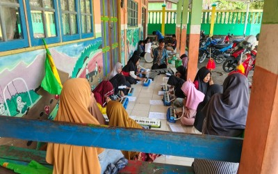 Jelang HUT RI ke-80, MIN 22 HSU Gelar Latihan Drumband Usai Jam Sekolah